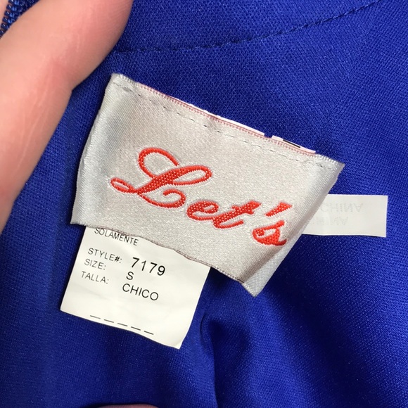 Long Prom /evening/ formal gown royal blue - Picture 7 of 8